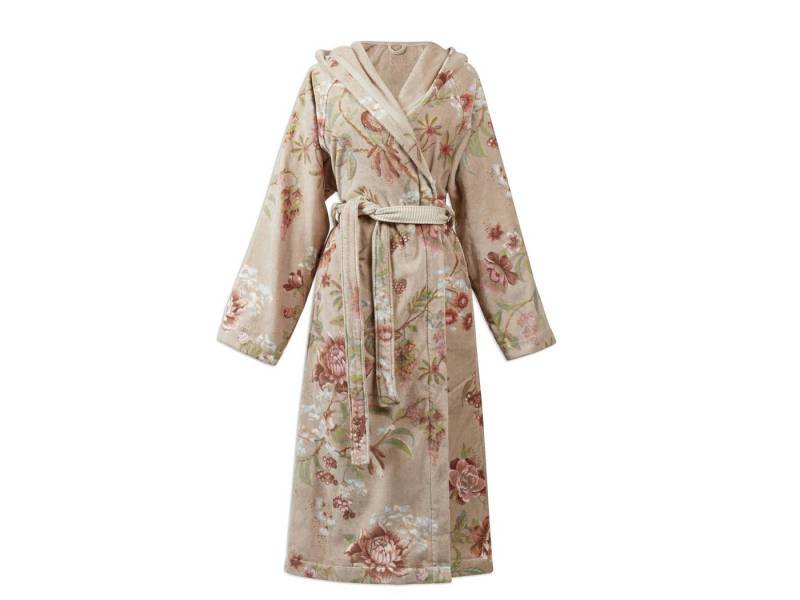 PiP Studio Bademantel Secret Garden Bademantel khaki S (1Stück), 100% Baumwolle von PiP Studio