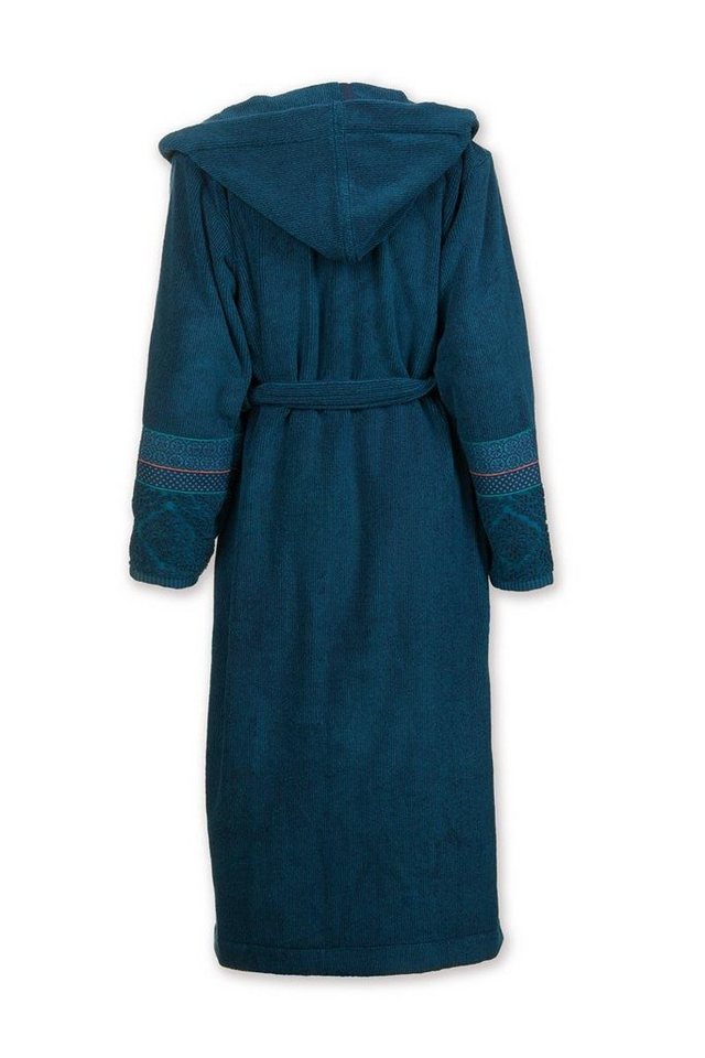 PiP Studio Bademantel Soft Zellige Bathrobe Dark Blue L Dunkelblau 100% Cotton, terry, Bademantel Damen und Herren Morgenmantel Frottee von PiP Studio