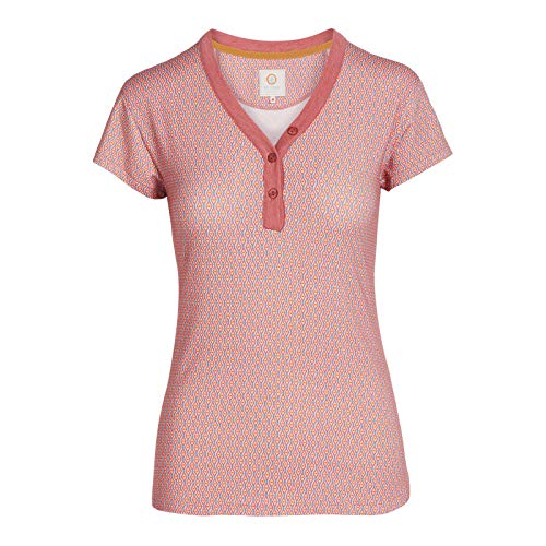 PiP Studio Damen T-Shirt Kurzarm Pyjama Oberteil Shirt Teca Short Sleeve Marquise 51.512, Farbe:Rosa, Wäschegröße:L, Artikel:-Marquise pink von PiP Studio