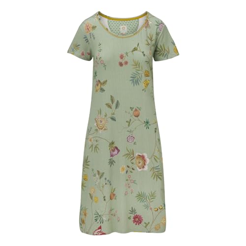 PiP Studio Daniela Short Sleeve Nightdress La Dolce Vita Farbe Light Green Größe L Nachthemd Kurzärmlig von PiP Studio