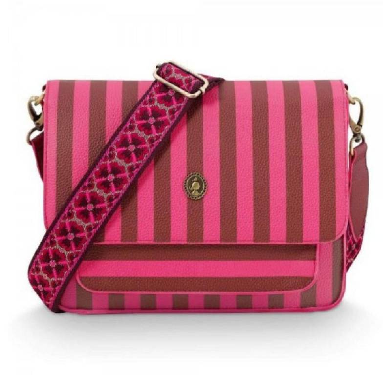 PiP Studio Handtasche Schultertasche Cross Body Fenna Stripe Pink (M) von PiP Studio