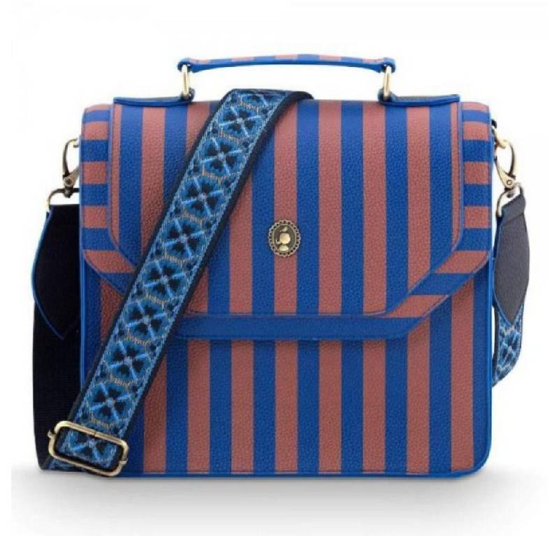 PiP Studio Handtasche Schultertasche Cross Body Frances Stripe Blue (M) von PiP Studio