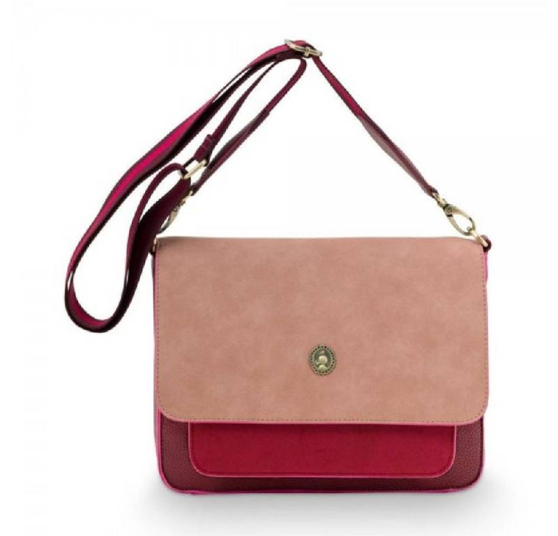 PiP Studio Handtasche Schultertasche Cross Body Uni Fenna Rot (M) von PiP Studio