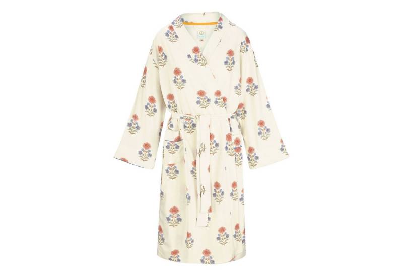 PiP Studio Kimono Naomi Kimono Tanaka, knielang, Viskose, mit breitem Gürtel zum binden, Bindegürtel, mit Bindegürtel von PiP Studio