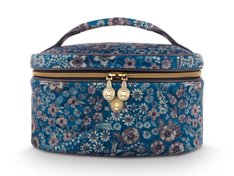 PiP Studio Kosmetiktasche Cleo Kosmetiktasche gesteppt Daisy Dreams blau 26cm von PiP Studio