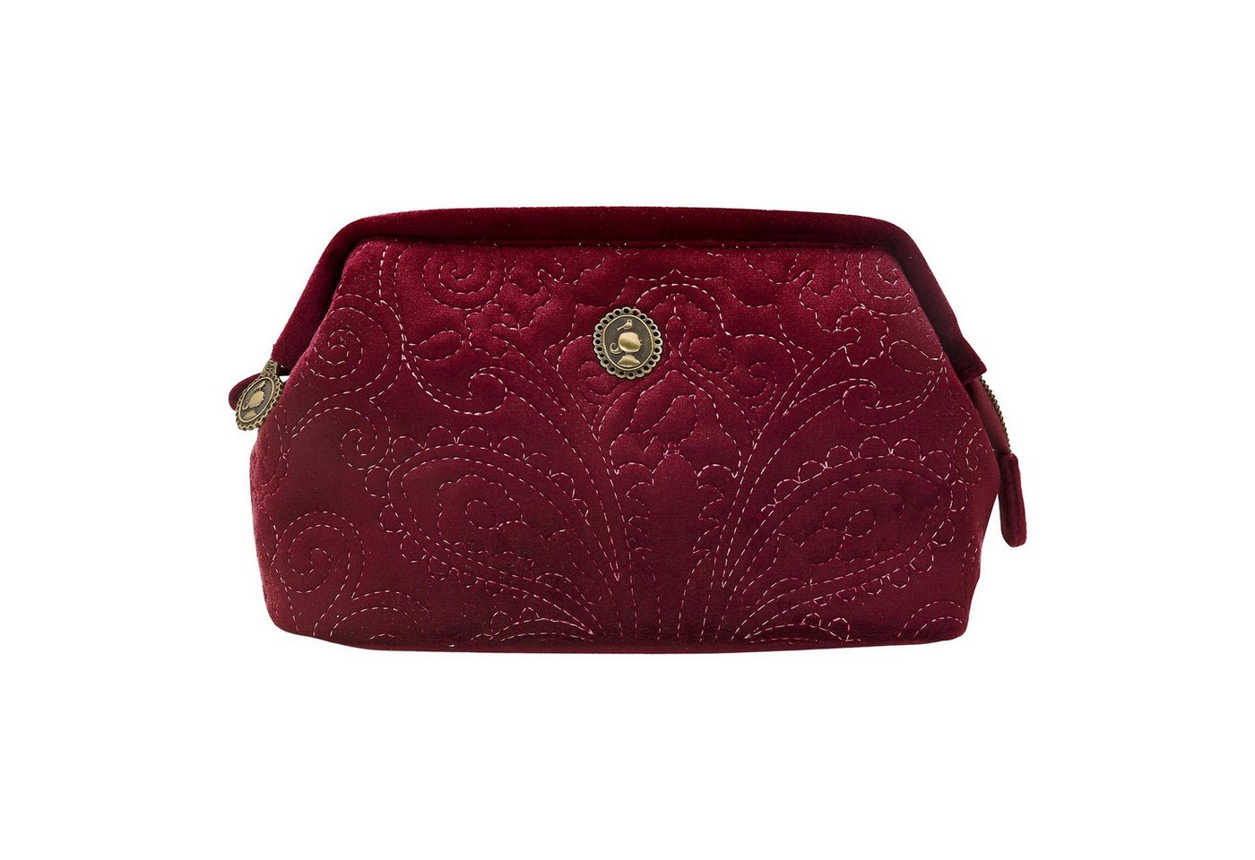 PiP Studio Kosmetiktasche Cooper Cosmetic Purse Small Velvet, mit Metallpatch auf der Vorderseite von PiP Studio