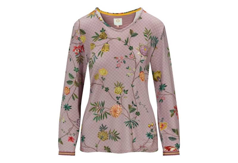PiP Studio Langarmshirt Trice Long Sleeve Top La Dolce Vita aus weich fließendem Viskosejersey von PiP Studio