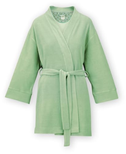 PiP Studio Nadia Kimono Petite Sumo Stripe Farbe Green Größe XS-S Kurzmantel Morgenmantel Gestreift von PiP Studio