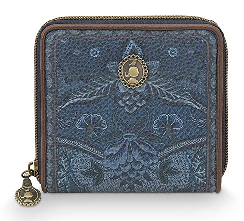 PiP Studio Wallet Square Kyoto Festival Denim Blue 11.5x11.5x2.5cm von PiP Studio