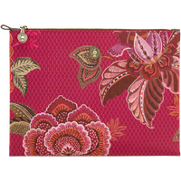 Pip Studio Charly Cosmetic Flat Pouch Large Cece Fiore Red von PiP Studio