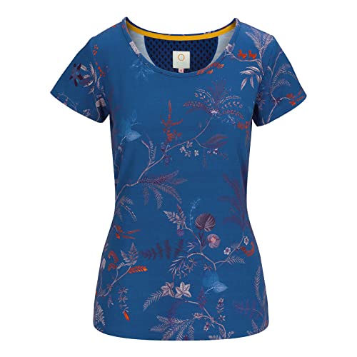 Pip Studio Kurzarm Top Tilly Isola | blau - S von Pip Studio