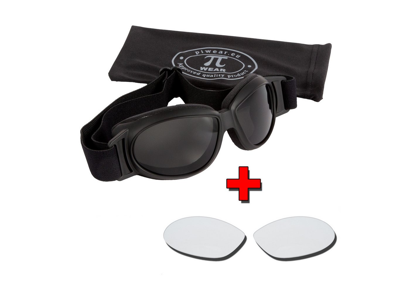 PiWear Motorradbrille PiWear Black Hills Kit SM / CL von PiWear