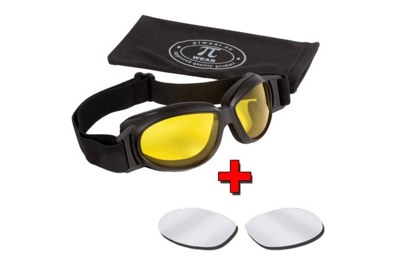 PiWear Motorradbrille PiWear Black Hills Kit YT / CLM von PiWear