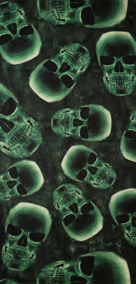 PiWear Schal PiWear Schlauchschal Skull Green von PiWear