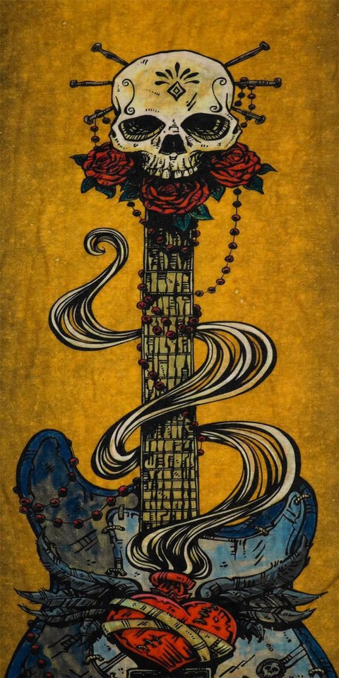 PiWear Schal PiWear Schlauchschal Skull Guitar von PiWear