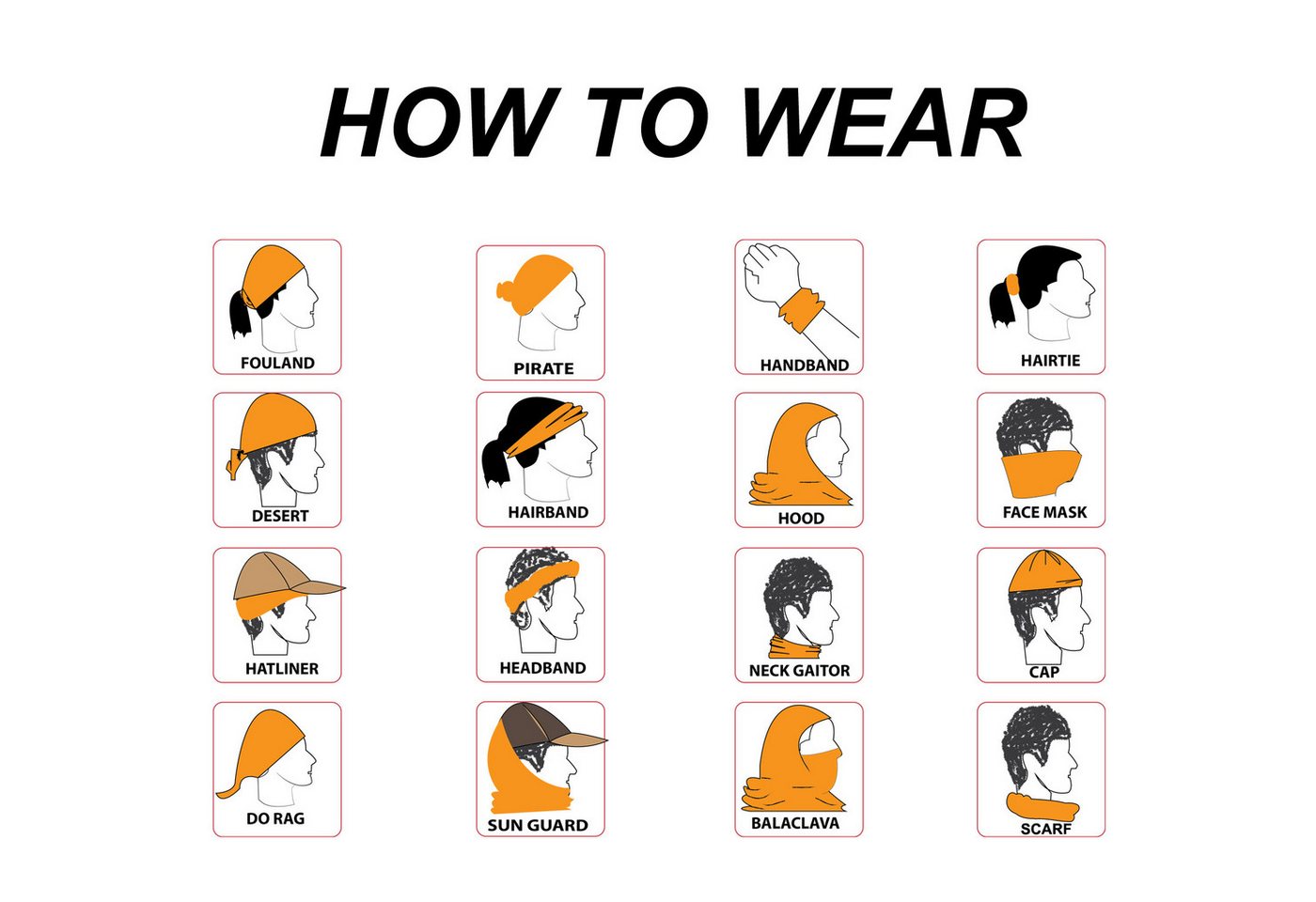 PiWear Schal PiWear Schlauchschal Skulls Black/White Fleece von PiWear