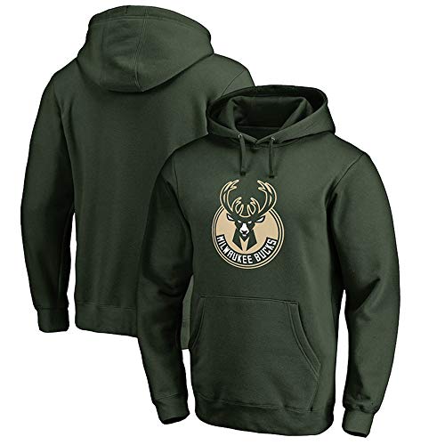 PiWine Hoodies Langarm Sweatshirt Casual NBA Basketball Kleidung Unisex Bucks Langarm Männer Casual Langarm Kleidung,L von PiWine