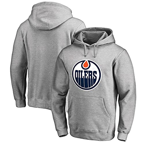 PiWine Kapuzen Sweatshirt Männer Casual Kleidung NHL Oilers Pullover Unisex Langarm Hockey Männer Casual Langarm Kleidung,3XL von PiWine
