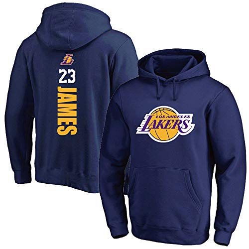 PiWine Männer Sweatshirt Langarm Pullover Basketball Kleidung NBA No.23 Jersey Print Unisex Langarm Pullover Männer Rote Sport Hoodies,L von PiWine