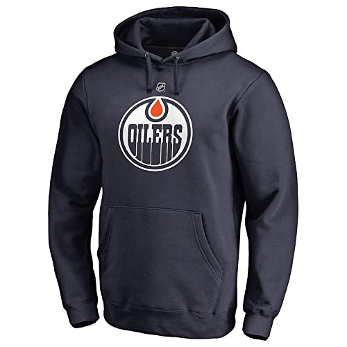 PiWine Männer Sweatshirt Langarm Pullover Hockey Kleidung NHL Oilers Blau Jersey Print Unisex Langarm Pullover Männer Eishockey Hoodies,XXL von PiWine