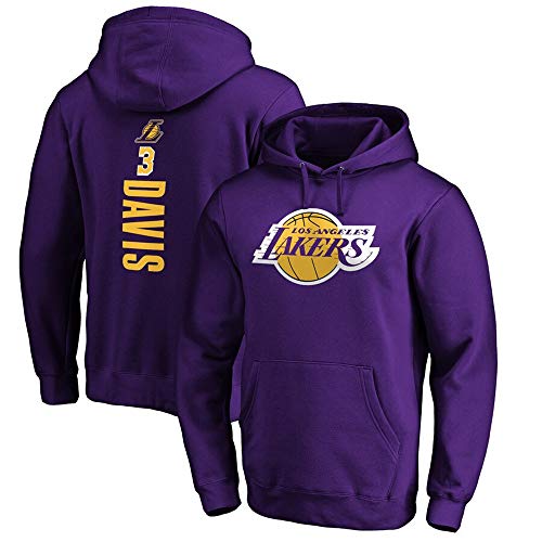 PiWine Pullover Unisex Basketball Kleidung Lakers Sweatshirt Männer Sport NBA Outdoor Casual Langarm Kapuzen Sweatshirt Kleidung,XL von PiWine