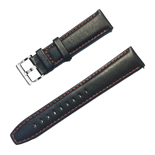 PiWine Uhrenarmbänder, Uhrenarmband, 20 mm/22 mm, handgefertigtes Vintage-Uhrenarmband aus echtem Leder mit Dornschließe, Zubehör for klassische analoge Uhren (Color : Type C1, Size : 20mm) von PiWine