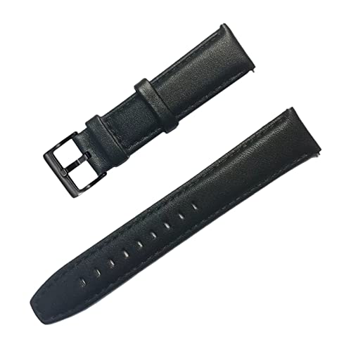 PiWine Uhrenarmbänder, Uhrenarmband, 20 mm/22 mm, handgefertigtes Vintage-Uhrenarmband aus echtem Leder mit Dornschließe, Zubehör for klassische analoge Uhren (Color : Type C6, Size : 20mm) von PiWine