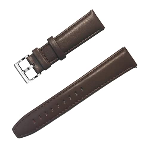 PiWine Uhrenarmbänder, Uhrenarmband, 20 mm/22 mm, handgefertigtes Vintage-Uhrenarmband aus echtem Leder mit Dornschließe, Zubehör for klassische analoge Uhren (Color : Type C7, Size : 20mm) von PiWine