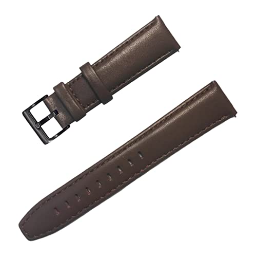 PiWine Uhrenarmbänder, Uhrenarmband, 20 mm/22 mm, handgefertigtes Vintage-Uhrenarmband aus echtem Leder mit Dornschließe, Zubehör for klassische analoge Uhren (Color : Type C8, Size : 20mm) von PiWine