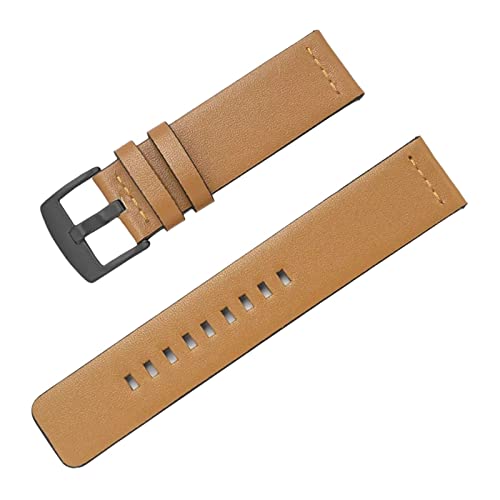 PiWine Uhrenarmbänder, Uhrenarmband, 20 mm/22 mm, handgefertigtes Vintage-Uhrenarmband aus echtem Leder mit Dornschließe, Zubehör for klassische analoge Uhren (Color : Type U4, Size : 22mm) von PiWine