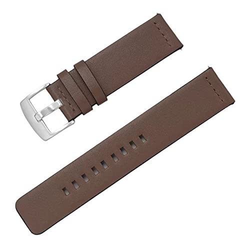 PiWine Uhrenarmbänder, Uhrenarmband, 20 mm/22 mm, handgefertigtes Vintage-Uhrenarmband aus echtem Leder mit Dornschließe, Zubehör for klassische analoge Uhren (Color : Type U5, Size : 20mm) von PiWine