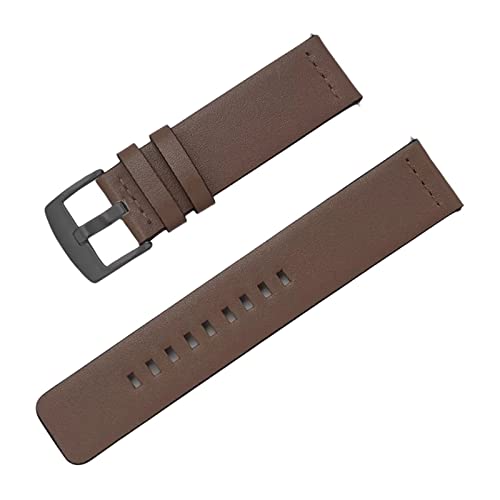 PiWine Uhrenarmbänder, Uhrenarmband, 20 mm/22 mm, handgefertigtes Vintage-Uhrenarmband aus echtem Leder mit Dornschließe, Zubehör for klassische analoge Uhren (Color : Type U6, Size : 22mm) von PiWine