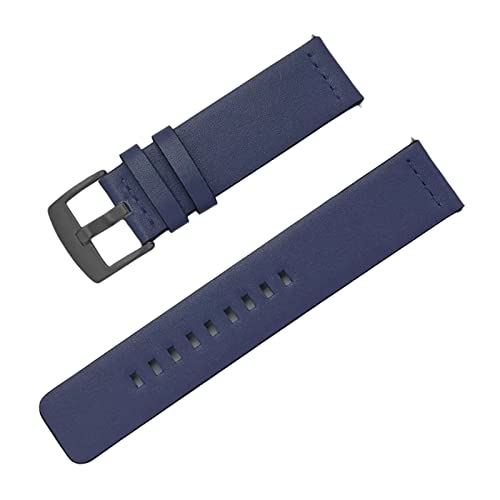 PiWine Uhrenarmbänder, Uhrenarmband, 20 mm/22 mm, handgefertigtes Vintage-Uhrenarmband aus echtem Leder mit Dornschließe, Zubehör for klassische analoge Uhren (Color : Type U8, Size : 22mm) von PiWine