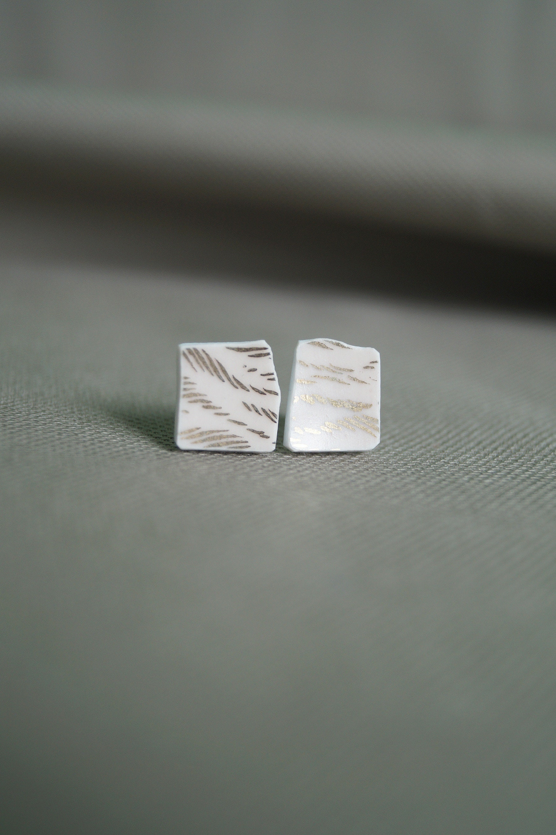 Rosé - Hellrosa Porzellanohrstecker, Ohrringe Als Weihnachtsgeschenk, Upcyclingschmuck, Schmuck Aus Sammeltassen, Statementschmuck von PiaHeise