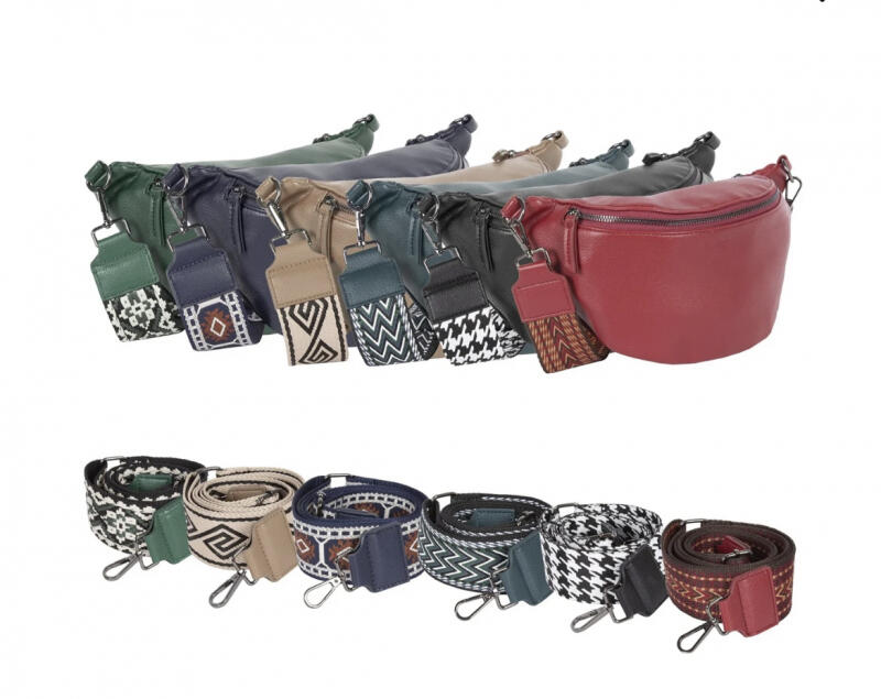 Piace Molto - Piace Molto Vera Range Umhängetasche mit wechselbarem Textilriemen grün Grün von Piace Molto