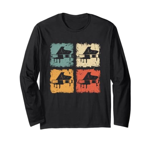 Vintage-Flügelgrafik für Herren, Damen, Kinder, Pianisten Langarmshirt Vintage-Flügelgrafik für Herren, Damen, Kinder, Pianisten Langarmshirt von Pianist Grand Piano Graphic for Men Women Kids
