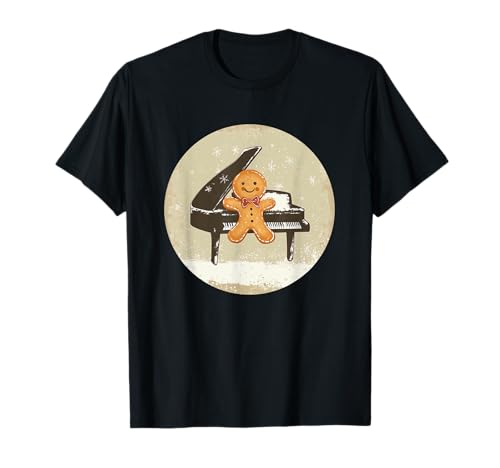 Groovy Gingerbread Man spielt Klavier für eine jazzige Atmosphäre T-Shirt Groovy Gingerbread Man spielt Klavier für eine jazzige Atmosphäre T-Shirt von Piano Gingerbread Man