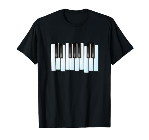Große Klaviertasten Keyboard Grafik für Keyboarder Herren Damen T-Shirt Große Klaviertasten Keyboard Grafik für Keyboarder Herren Damen T-Shirt von Piano Keyboard Tees Co.