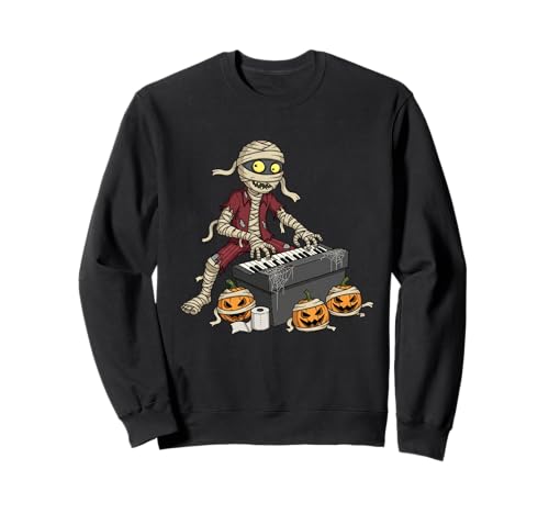 Lustiges Klavier Pianist Mama Kürbis Halloween Kinder Herren Damen Sweatshirt von Piano Lovers Cute Halloween Outfits for Boy Girl