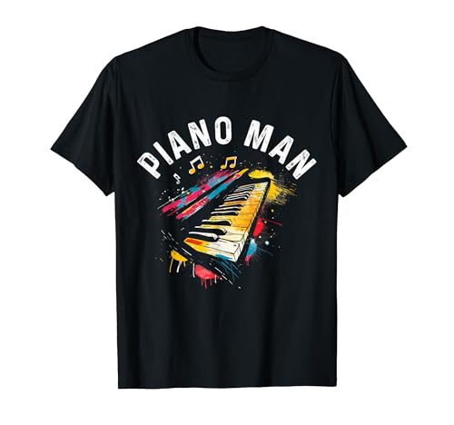 Piano Man Klassische Musik Musiker Keyboard Pianist T-Shirt von Piano Man - Pianist Apparel Co.
