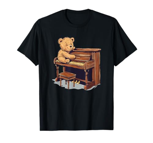 Hübsches Klavier-Teddybär-Kostüm für Jungen und Mädchen T-Shirt Hübsches Klavier-Teddybär-Kostüm für Jungen und Mädchen T-Shirt von Piano Teddy Bear