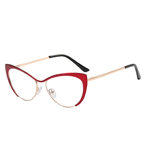 Falsche Brille Damen Sexy Fashion Cat Eye Brille Klare Linse Hot Frames für Erwachsene Autofahrer Brille von Pianshanzi