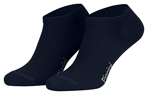 Piarini 43-46/8 Paar Sneaker-Socken Sportsocken Baumwolle ohne Naht kurz Damen Herren Navy von Piarini