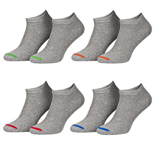 Piarini 47-50 8 Paar Sneaker Socken Sportsocken Baumwolle - Ohne Naht - Kurze Unisex Damen Herren grau 48 49 Piarini 47-50 8 Paar Sneaker Socken Sportsocken Baumwolle - Ohne Naht - Kurze Unisex Damen Herren grau 48 49 von Piarini