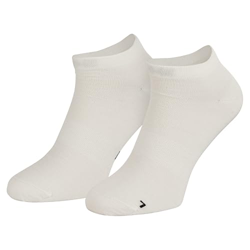 Piarini 3 Paar Merino Socken Herren Damen Sneakersocken 68% Merinowolle Atmungsaktive Knöchelsocken weiss 47 48 49 50 von Piarini