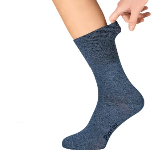 Piarini 3 Paar herrensocken ohne gummibund 39 42 blau Diabetikersocken herren extra weit socken ohne naht an den zehen geeignet für diabetiker weiter bund venenfreundlich für geschwollene Füße Piarini 3 Paar herrensocken ohne gummibund 39 42 blau Diabetikersocken herren extra weit socken ohne naht an den zehen geeignet für diabetiker weiter bund venenfreundlich für geschwollene Füße von Piarini