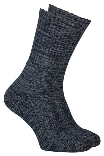 Piarini 4 Paar warme Herrensocken Frotteesohle Baumwolle Herren Arbeitssocken verstärkter Ferse Spitze navy blau 39-42 von Piarini