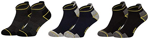 Piarini 6 Paar Arbeitssocken Funktionssocken - Sneaker-Socken Füßlinge - verstärkte Ferse und Spitze - Farbmix 39-42 von Piarini