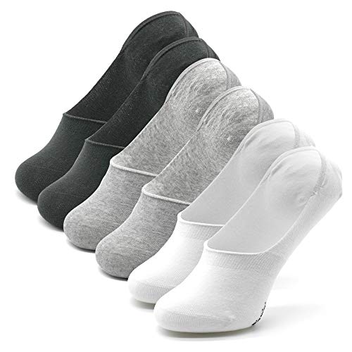 Piarini 6 Paar Invisible Socks Unsichtbare Füßlinge Sneakersocken grau schwarz weiß, 39-42 Piarini 6 Paar Invisible Socks Unsichtbare Füßlinge Sneakersocken grau schwarz weiß, 39-42 von Piarini