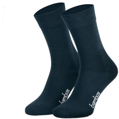 Bambussocken 6 Paar Herrensocken Anzugsocken lang bambus socken blau marine von Piarini